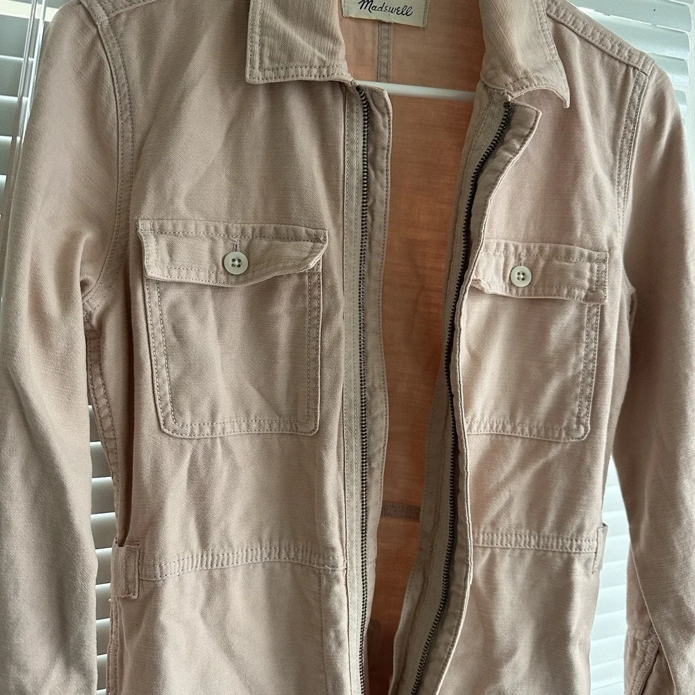 Madewell Garment‎ Dyed Zip Front Coverall in Avalon Pink Jumpsuit S/M - Picture 7 of 13